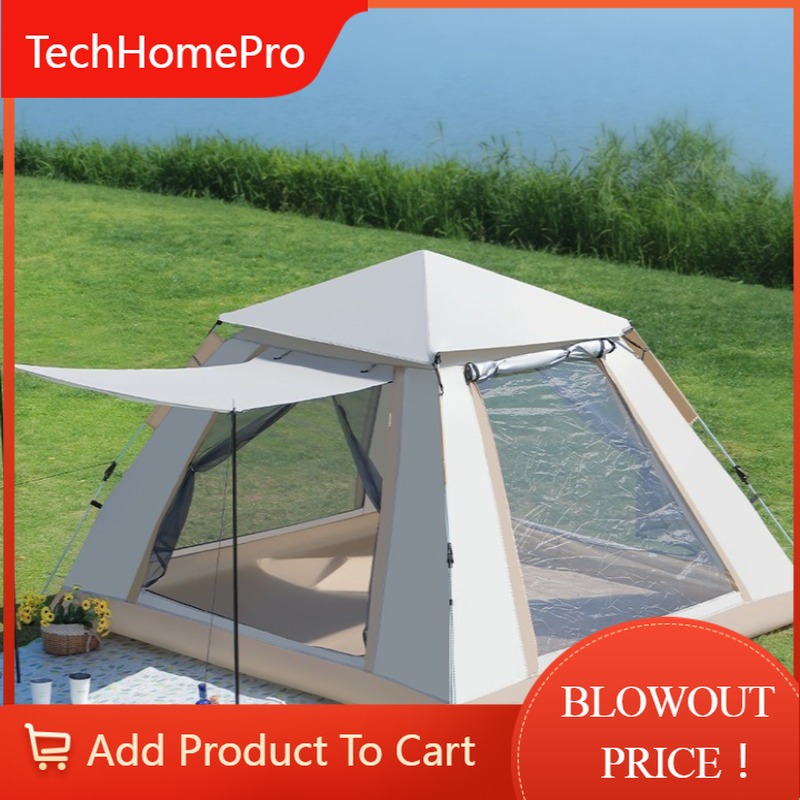 Outdoor Camping Equipment - TechHPOxford Sunshade Camping Tent Outdoor Folding