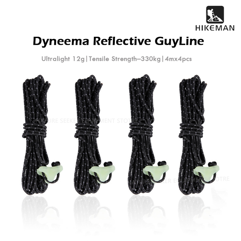 HIKEMAN 4Pcs Dyneema Guyline U - Outdoor Camping Guy 评论和价格