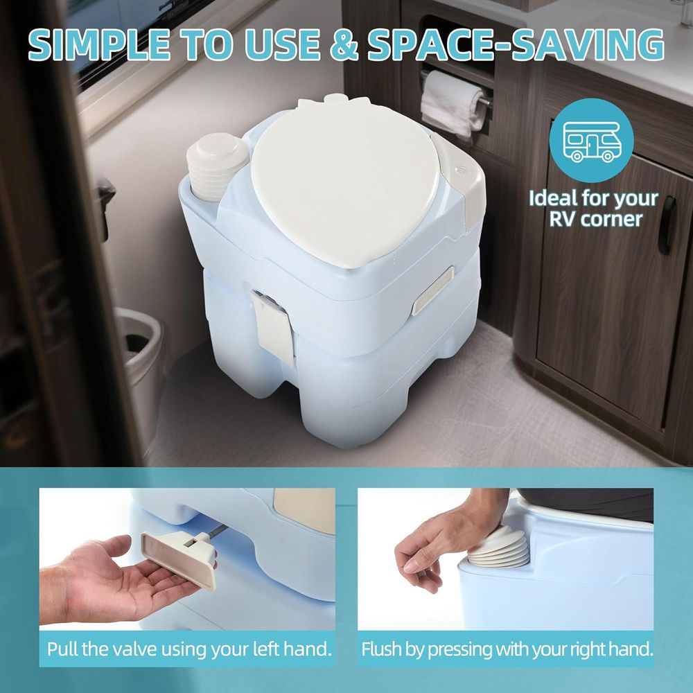 YITAMOTOR 5.28 Gallon Portable - Portable Camp Toilet 评论和价格