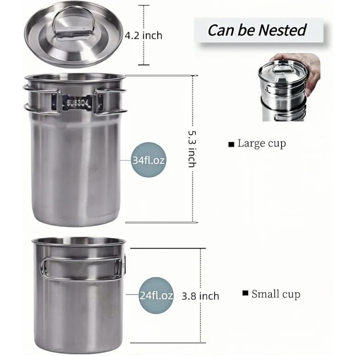 Foldable Camping Cups Mugs Cam - Outdoor Camping Uk 评论和价格