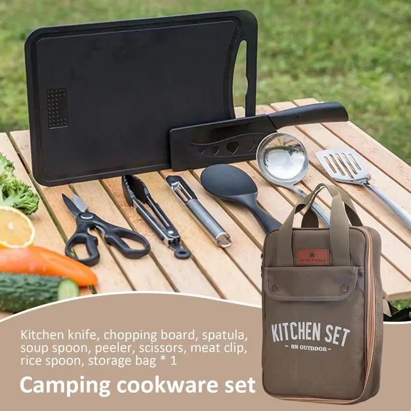8pcs Camping Kitchen Cookware  - Outdoor Camping Uk 评论和价格