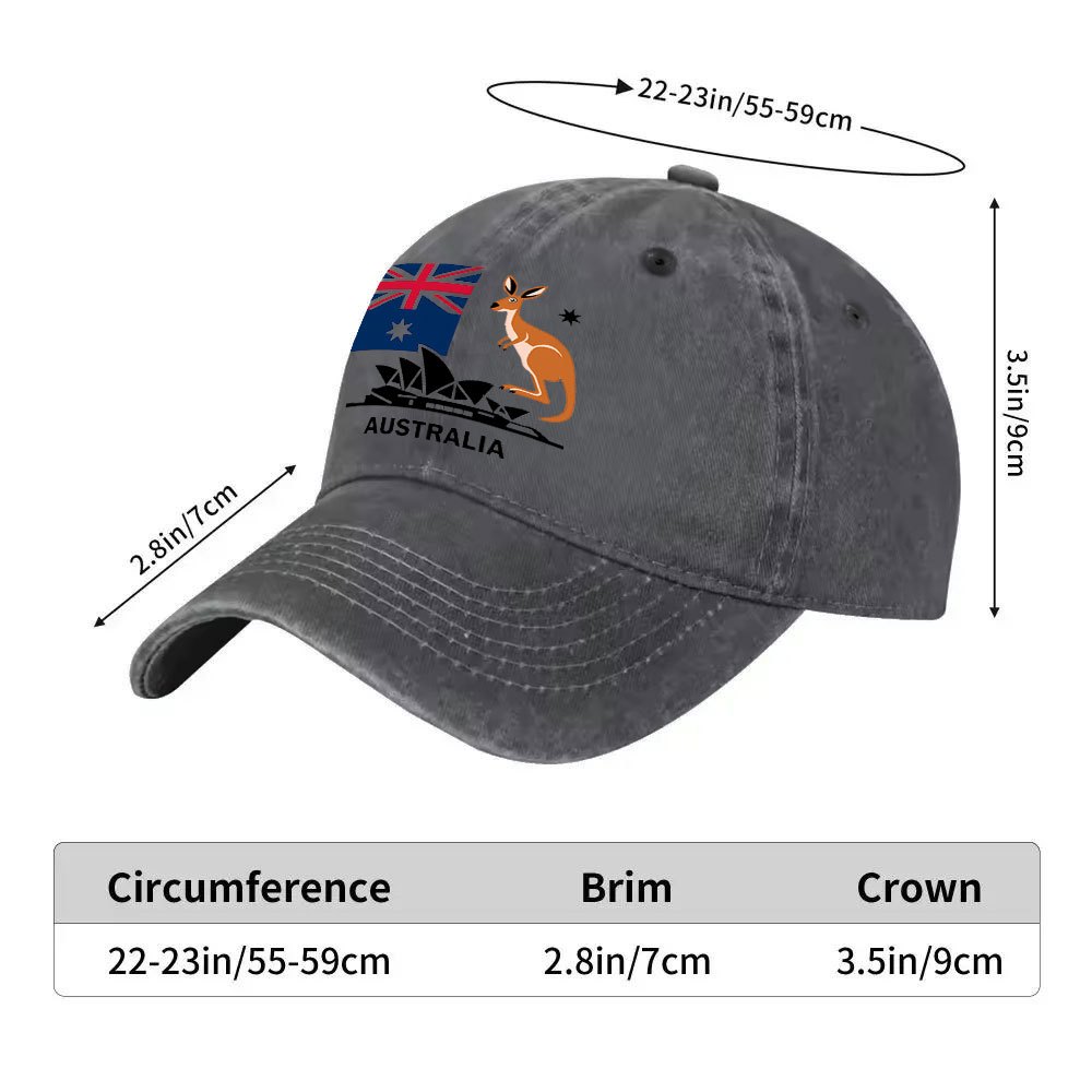 Australia Flag Kangaroo Baseba - Outdoor Camping Australia 评论和价格