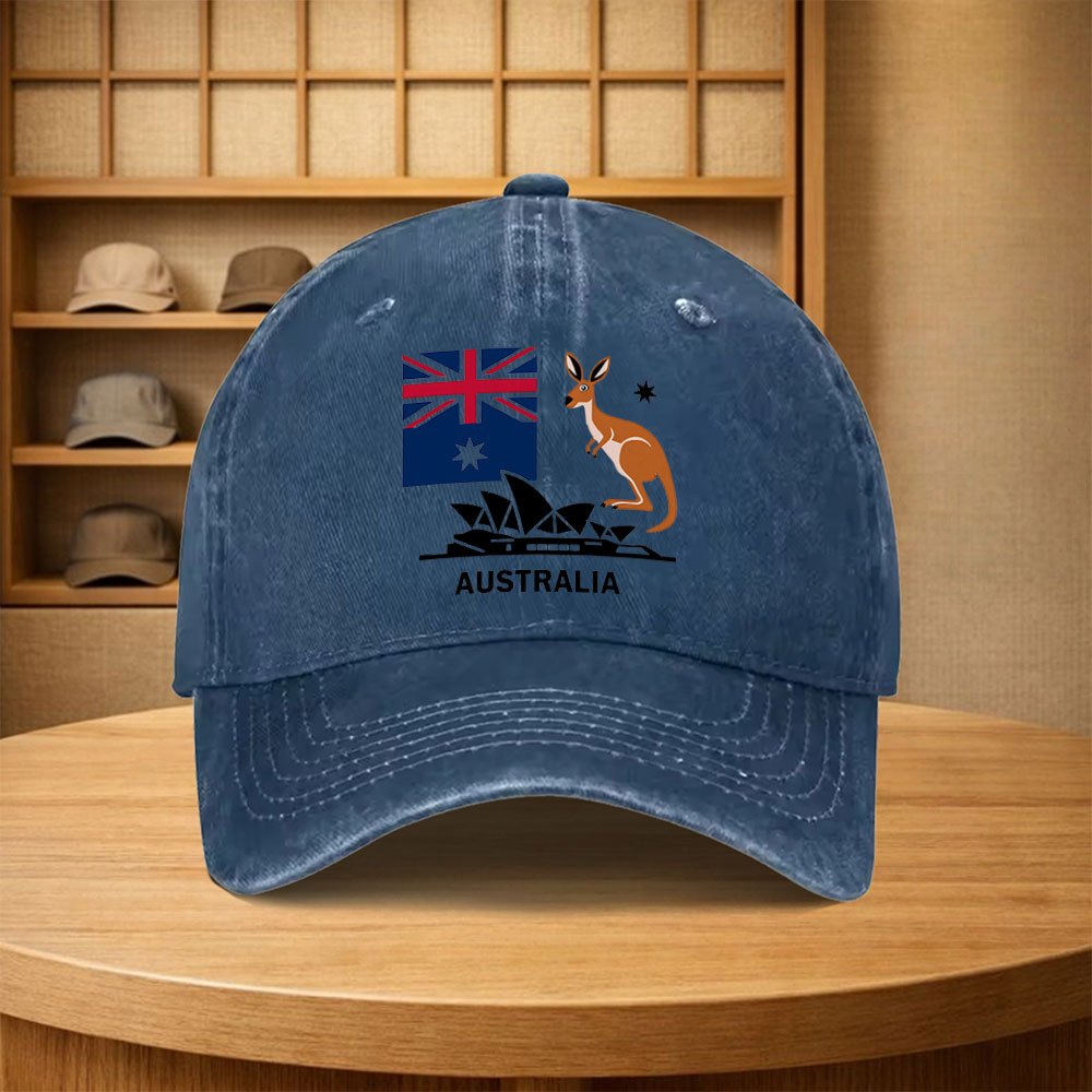Australia Flag Kangaroo Baseba - Outdoor Camping Australia 评论和价格