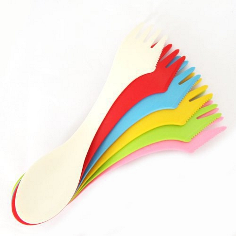 6PCS 3-in-1 Camp Utensils Set  - Outdoor Camping Uk 评论和价格