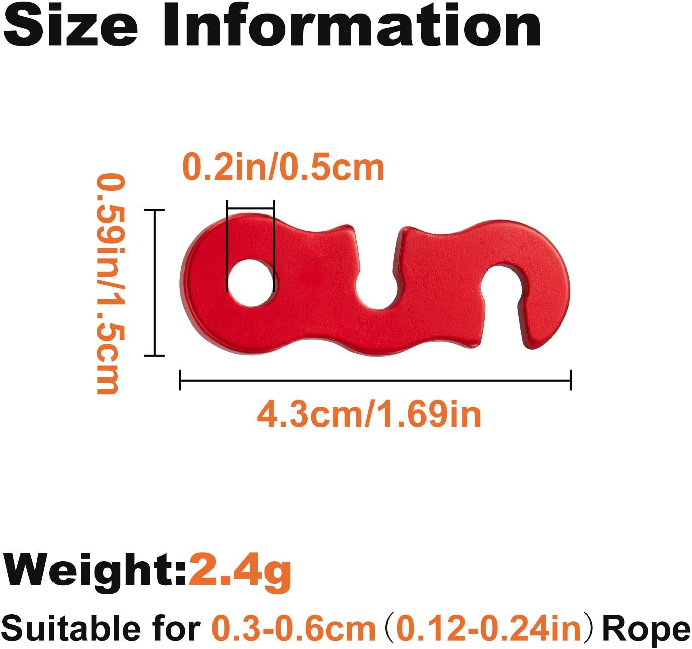 20Pcs Aluminum Alloy Tent Guyl - Outdoor Camping Guy 评论和价格