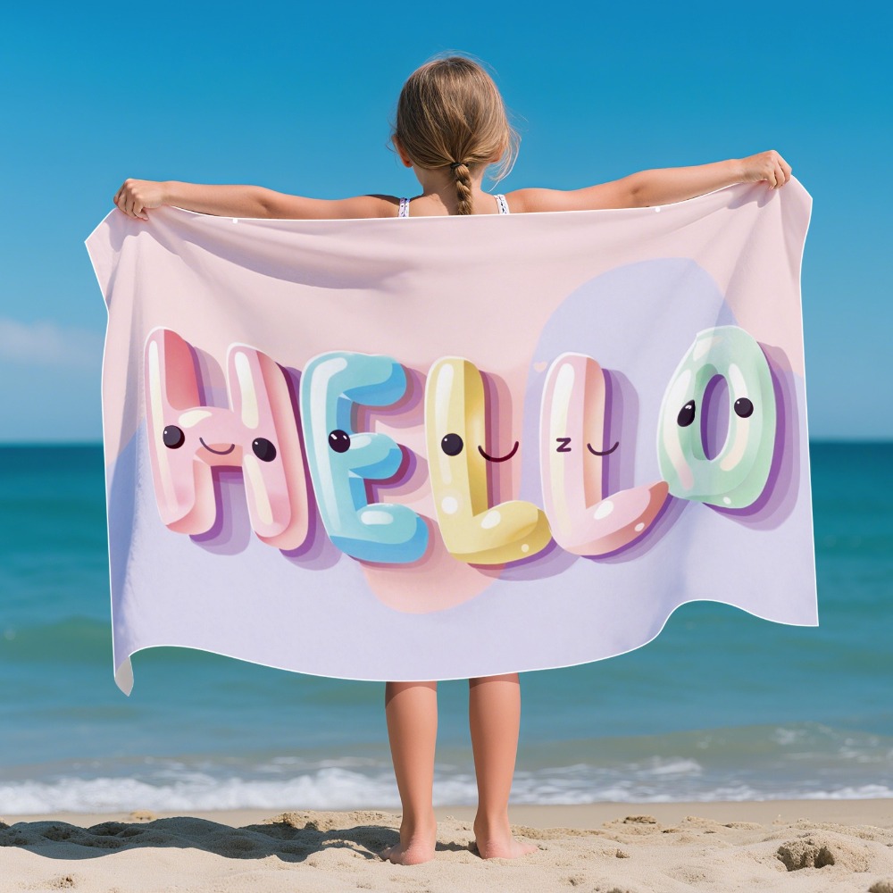 Cartoon Pattern Beach Towel Ki - Outdoor Camping Blanket 评论和价格