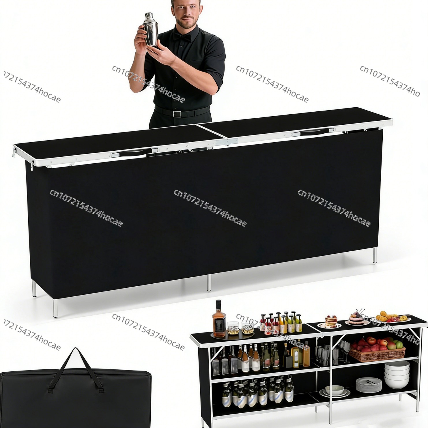 Aluminum Alloy Outdoor Folding - Outdoor Camping Table With Storage 评论和价格