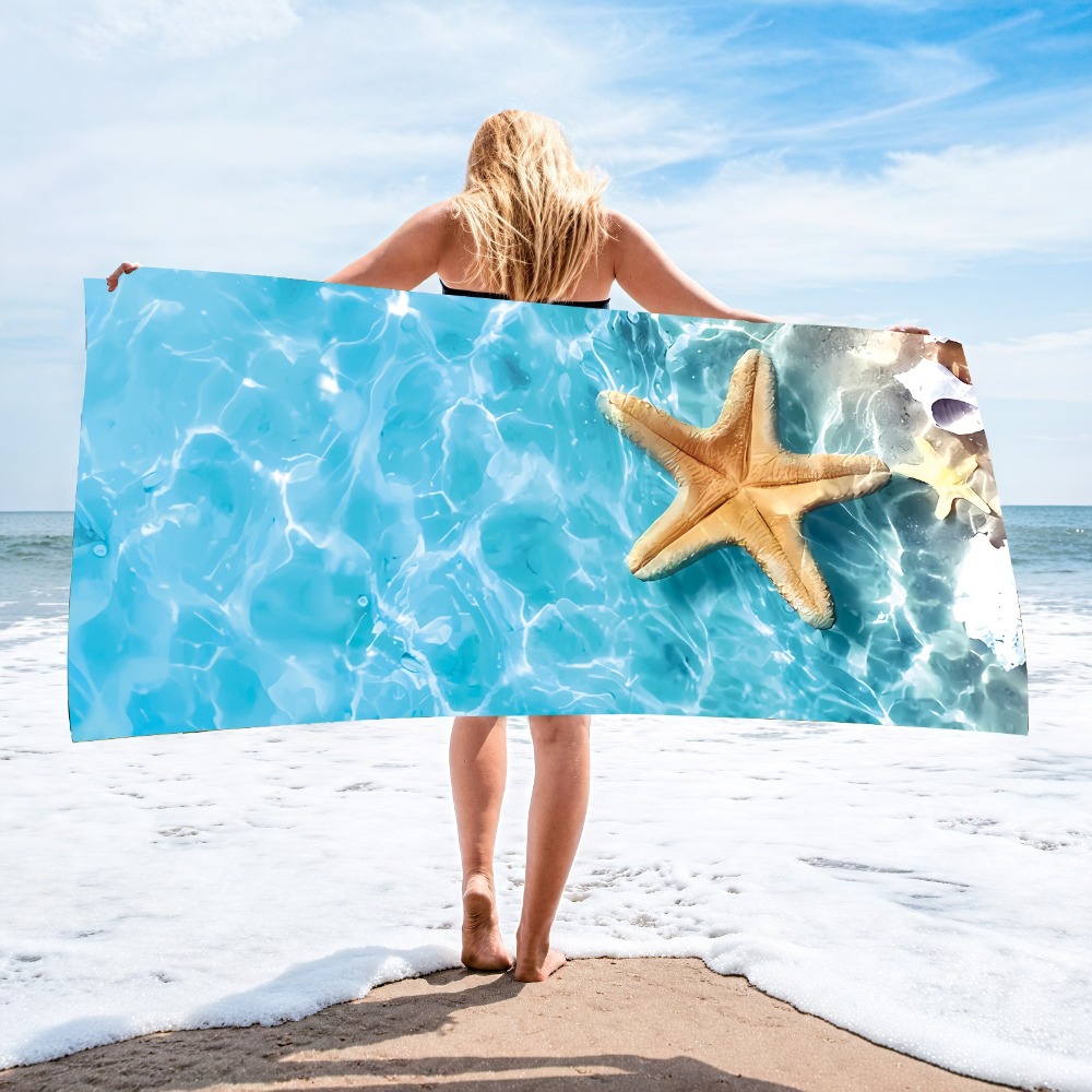 27.5x55inch Blue Ocean Jellyfi - Outdoor Camping Blanket 评论和价格