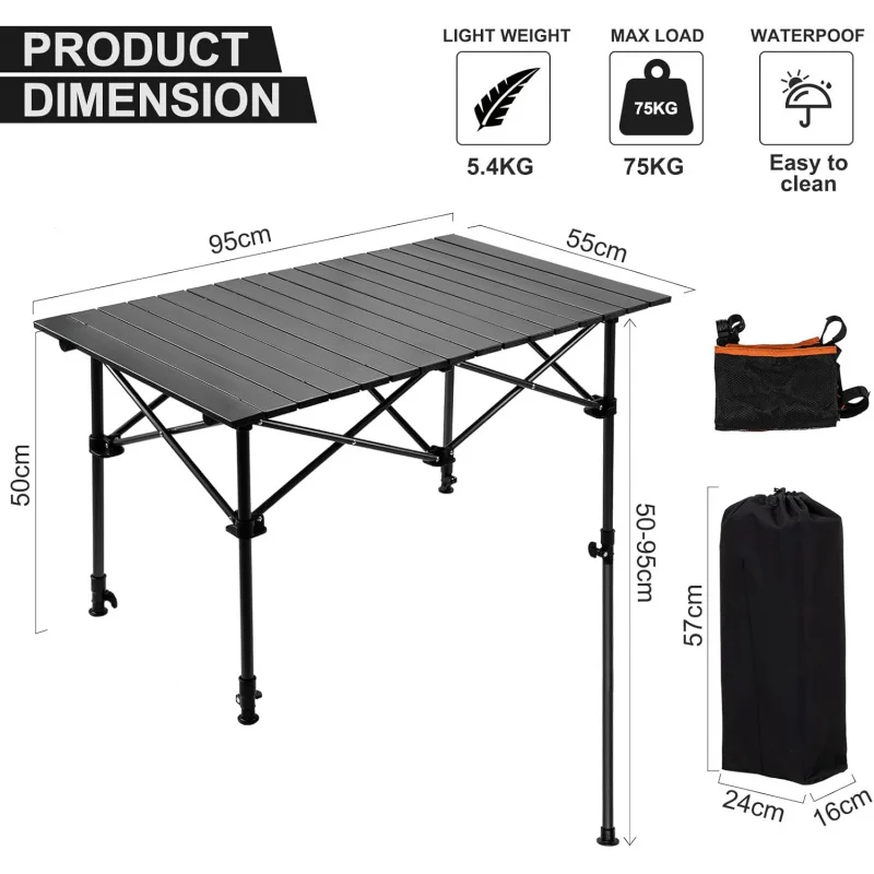 Camping Table with Storage Bas - Outdoor Camping Table With Storage 评论和价格