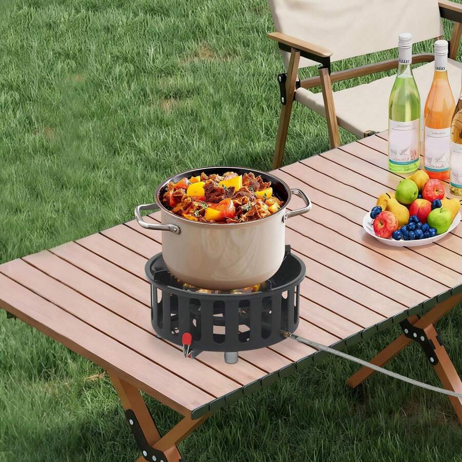 Portable Camping Stove With 3  - Outdoor Camping Gas Stove 评论和价格