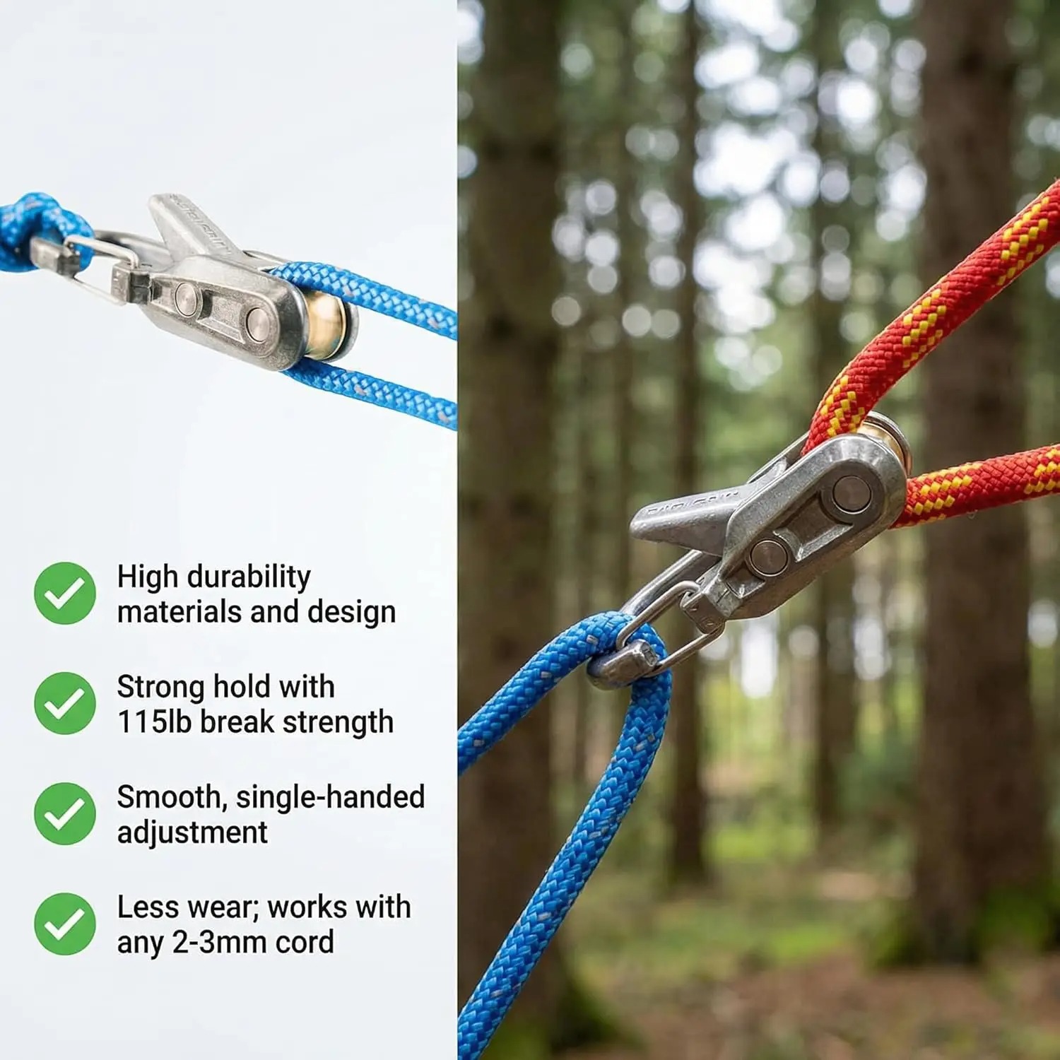 6Pcs Paracord Rope Tensioner K - Outdoor Camping Guy 评论和价格