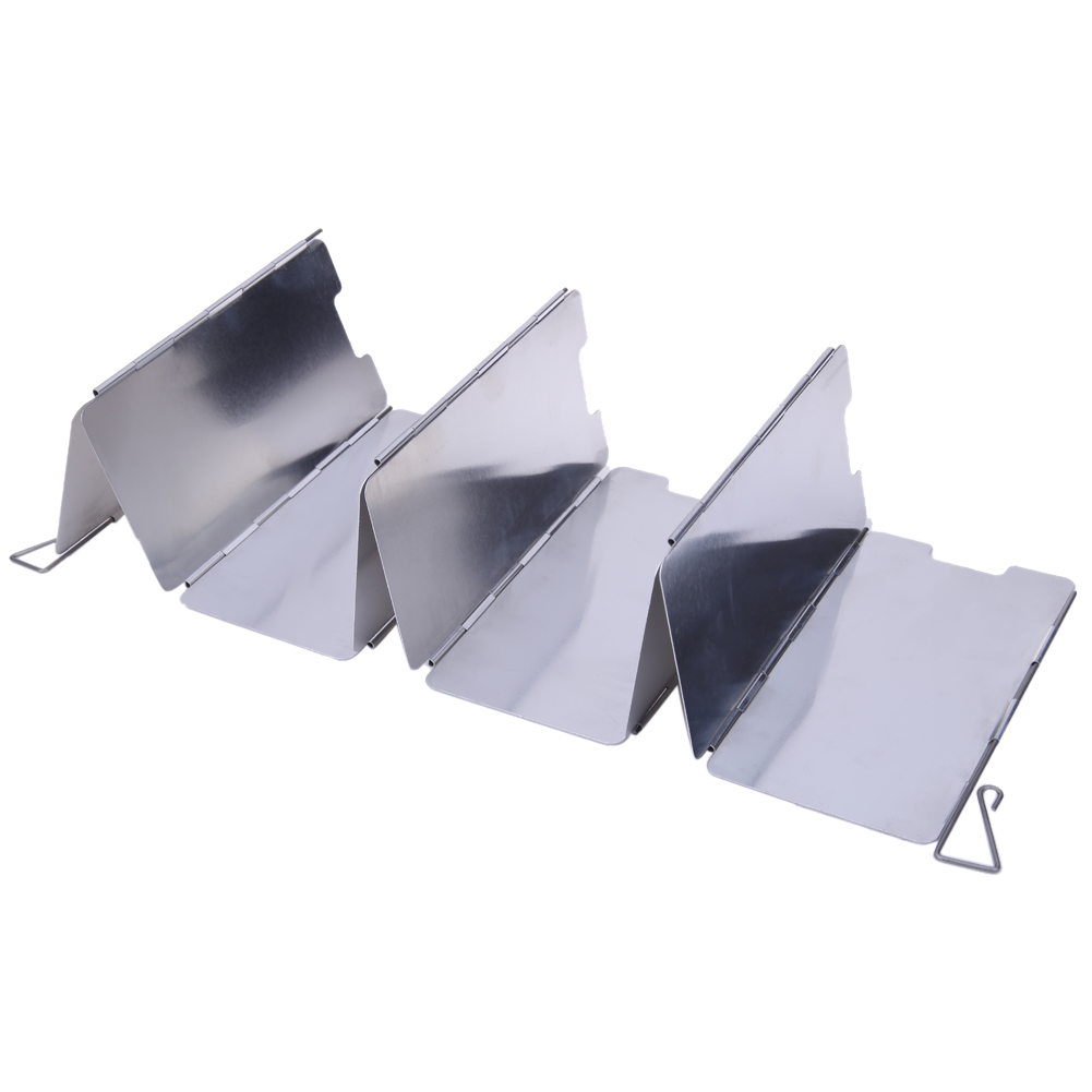 9pcs Windproof Windshield Fold - Outdoor Camping Gas Stove 评论和价格