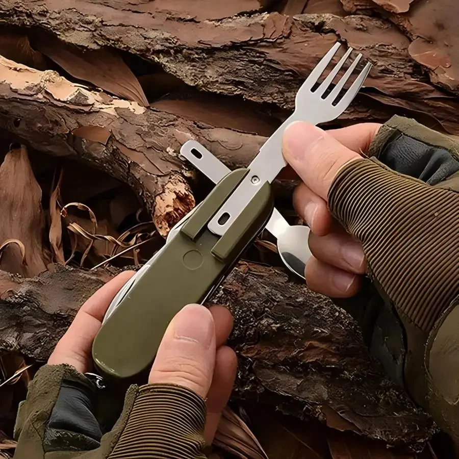 Camping Gear 5-in-1 Stainless  - Outdoor Camping Uk 评论和价格