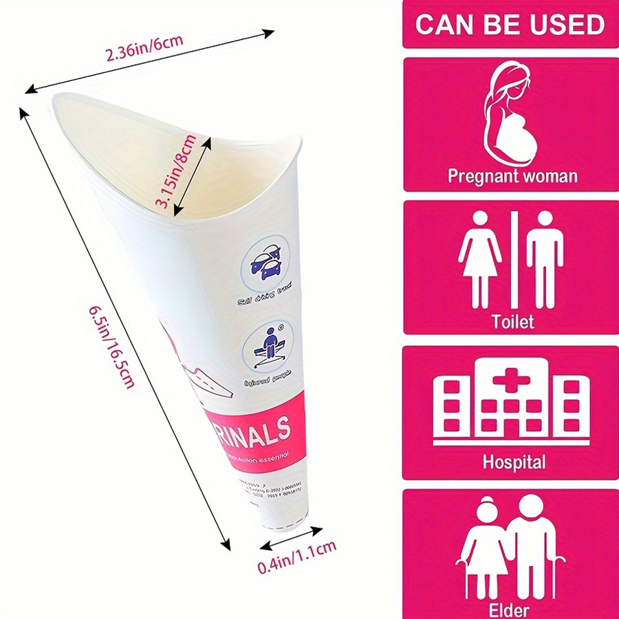 6/12/24pcs Disposable Female U - Outdoor Camping Urinal 评论和价格