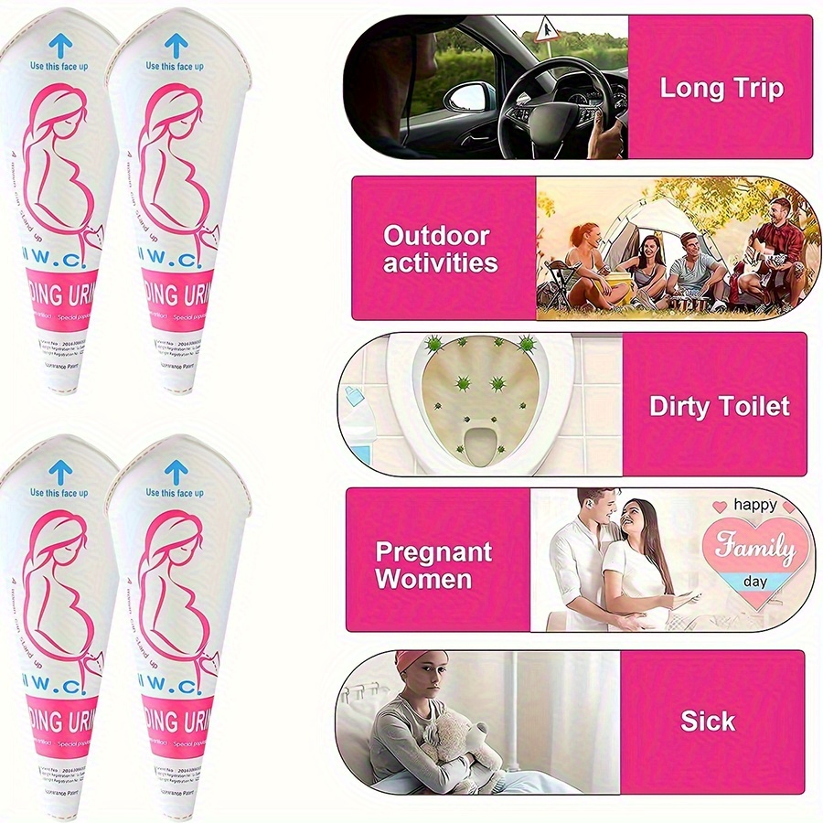 6/12/24pcs Disposable Female U - Outdoor Camping Urinal 评论和价格